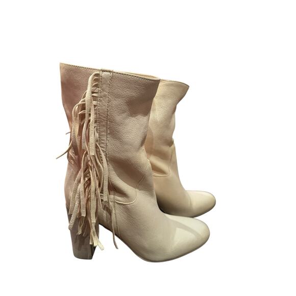 NWOB Free People Wild Rose Slouch Boot, Bone, Sz 39 - Picture 3 of 6